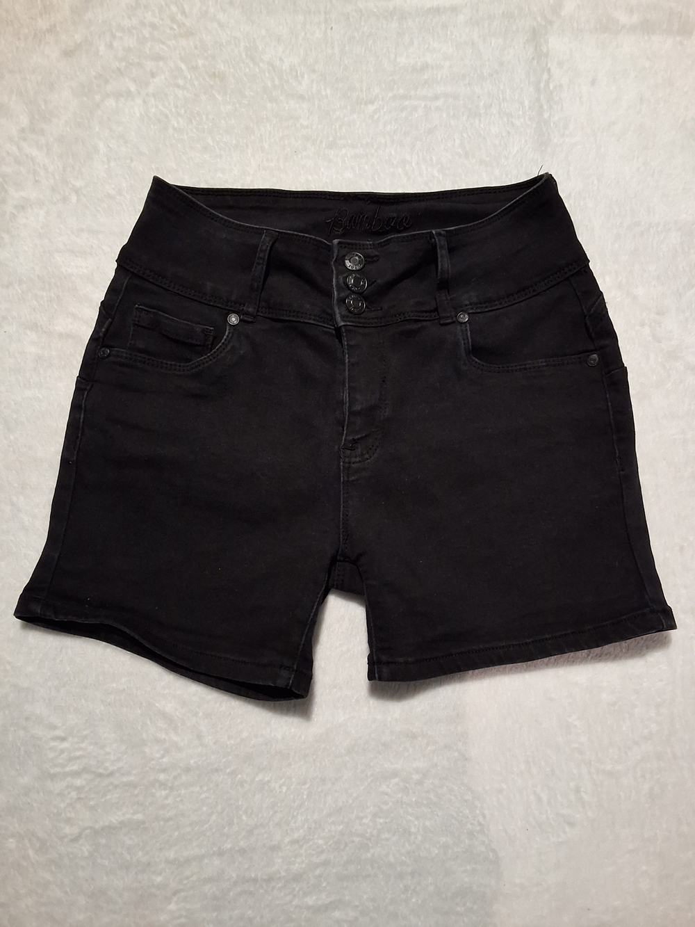 BAMBOO Black High-Rise Stretch Jean Shorts Size 9